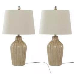 Clearance Kirklands Home Sand Rockwell Table Lamps, Set of 2 Tan