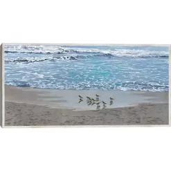 Online Kirklands Home Sandpiper Morning Framed Canvas Art Print