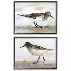 Online Kirklands Home Sandpiper on Coast Framed 2pc Canvas Art Print Set