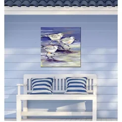 Hot Kirklands Home Sandpipers Outdoor Canvas Art Print