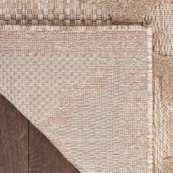 Clearance Kirklands Home Sandstone Natural Trellis Outdoor Area Rug, 4x6