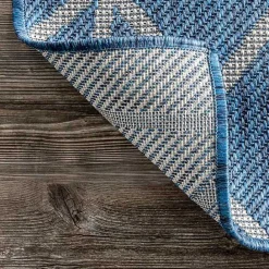 Online Kirklands Home Sanford Blue Geometric Shapes Outdoor Rug, 5x8