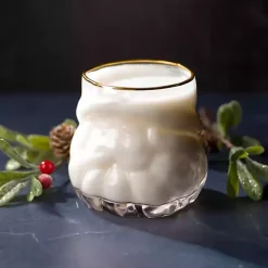 Best Kirklands Home Santa Figural Drinking Glass Clear