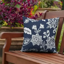 Discount Kirklands Home Sapphire Ashland Jacobean Outdoor Pillow