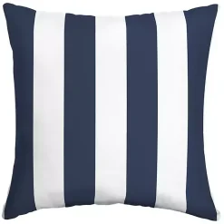 Outlet Kirklands Home Sapphire Cabana Stripe Outdoor Pillow Blue