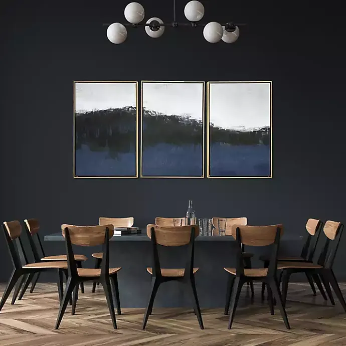 New Kirklands Home Sapphire Framed Canvas Art Prints, Set of 3