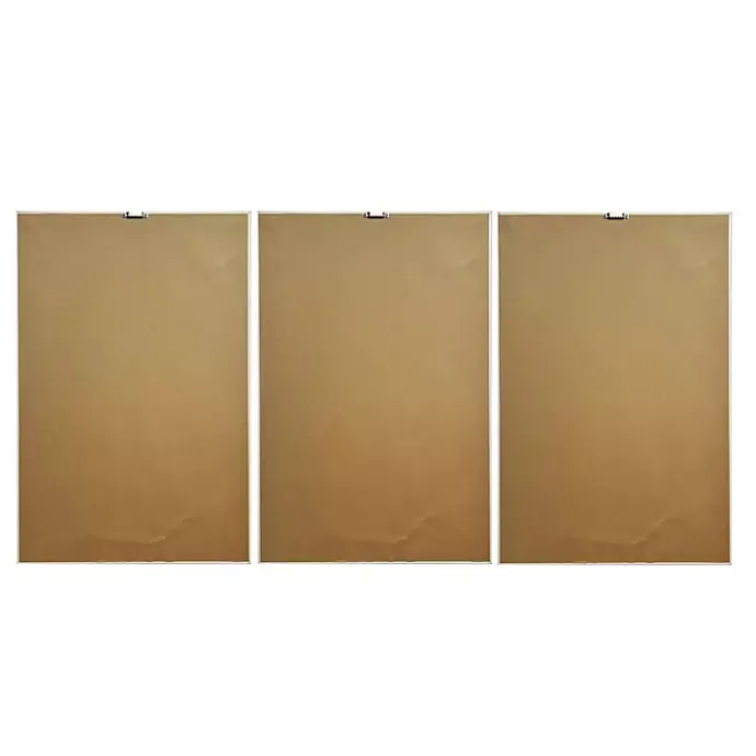 New Kirklands Home Sapphire Framed Canvas Art Prints, Set of 3