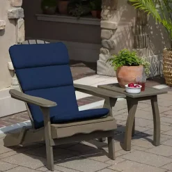 Best Kirklands Home Sapphire Leala Texture Outdoor Adirondack Cushion Blue
