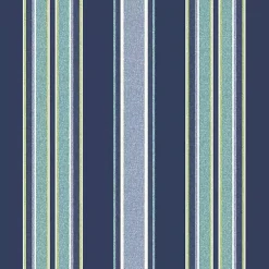 Online Kirklands Home Sapphire Stripe 2-pc. Outdoor Deep Seat Cushion Blue