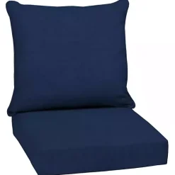 Kirklands Home Sapphire Texture Outdoor Deep Seat Cushions Blue