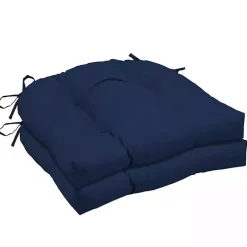 Clearance Kirklands Home Sapphire Texture 2-pc. Outdoor Wicker Cushion Set Blue