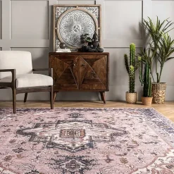 Outlet Kirklands Home Sasha Medallion Washable Area Rug, 4x6