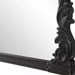 Discount Kirklands Home Satin Baroque Arched Wall Mirror Black