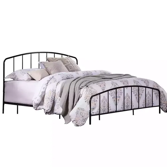 Online Kirklands Home Satin Metal Spindle King Headboard Set Black