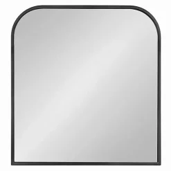 Discount Kirklands Home Satin Wide Arch Wall Mirror Black