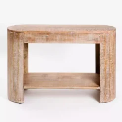 New Kirklands Home Sawmark 2-Drawer Console Table Brown