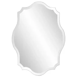 New Kirklands Home Scalloped Rectangular Frameless Wall Mirror