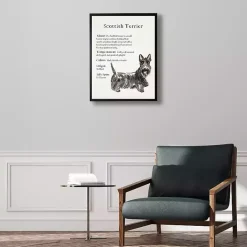 Discount Kirklands Home Scottish Terrier Facts Framed Wall Plaque
