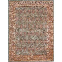 Discount Kirklands Home Sea Blue Eaton Transitional Area Rug, 6x8