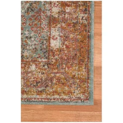 Hot Kirklands Home Sea Blue Eaton Transitional Area Rug, 7x9