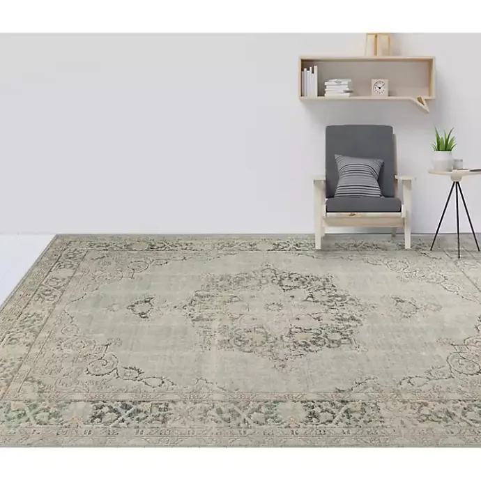 Hot Kirklands Home Sea Vintage Medallion Area Rug, 2x3 Green