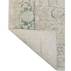New Kirklands Home Sea Vintage Medallion Area Rug, 5x7 Green