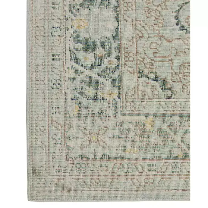 New Kirklands Home Sea Vintage Medallion Area Rug, 5x7 Green