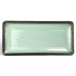 Best Kirklands Home Seafoam and Onyx Rectangular Serving Platter