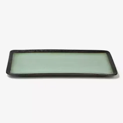 Best Kirklands Home Seafoam and Onyx Rectangular Serving Platter
