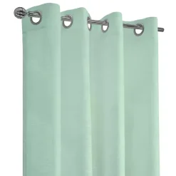 Discount Kirklands Home Seafoam Boucle Sheer Curtain Panel, 108 in. Green