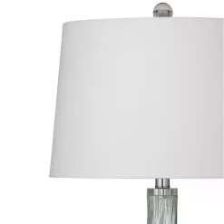 New Kirklands Home Seafoam Green Teardrop Table Lamp White