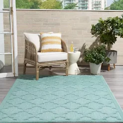 Outlet Kirklands Home Seaglass Trellis Outdoor Area Rug, 5x7