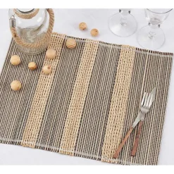 Discount Kirklands Home Seagrass Striped 4-pc. Placemat Set