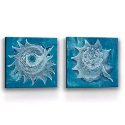 Kirklands Home Seashore Canvas Art Prints, Set of 2 Blue