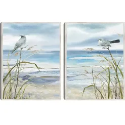 Outlet Kirklands Home Seaside Rest Framed Canvas Art Prints, Set of 2 Blue