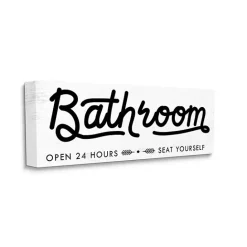 Hot Kirklands Home Seat Yourself Sign Canvas Art Print
