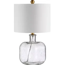 Hot Kirklands Home Seeded Glass Armena Table Lamp White