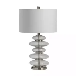 Best Kirklands Home Seeded Glass Bubble Cairn Table Lamp White