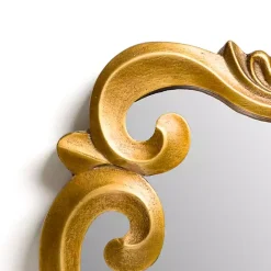 Kirklands Home Serena Antique Gold Carved Scroll Wall Mirror