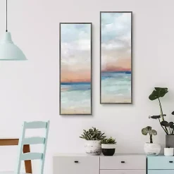 Outlet Kirklands Home Serene Scene Framed Canvas Art Prints, Set of 2 Blue