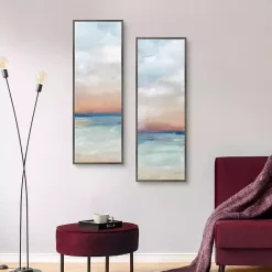 Outlet Kirklands Home Serene Scene Framed Canvas Art Prints, Set of 2 Blue