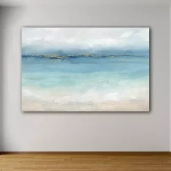 Online Kirklands Home Serene Sea Landscape Giclee Canvas Art Print Blue