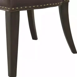 Online Kirklands Home Sevana Faux Leather Dining Chairs, Set of 2 Brown