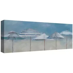 New Kirklands Home Shades of Summer Giclee Canvas Art Print Blue