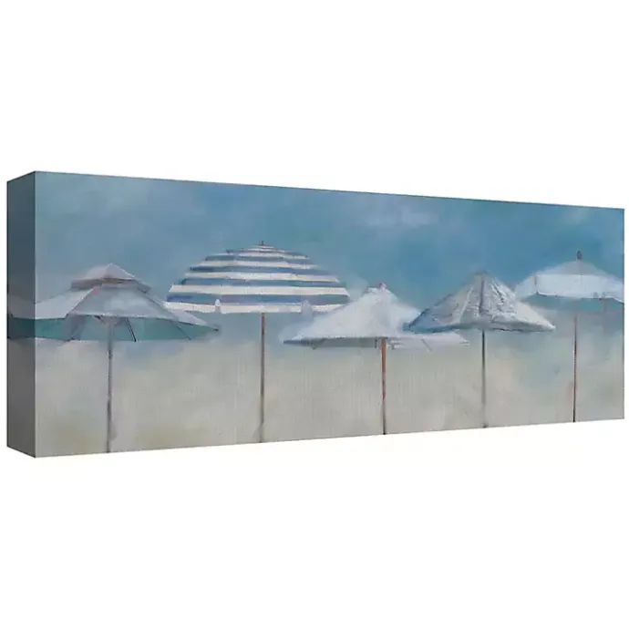 New Kirklands Home Shades of Summer Giclee Canvas Art Print Blue