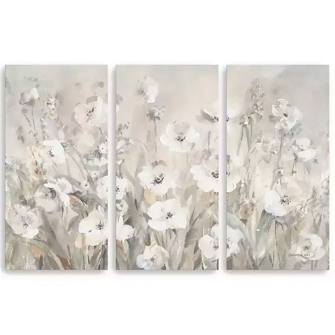 Discount Kirklands Home Shades Of White Canvas Art Prints, Set of 3