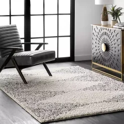 Sale Kirklands Home Shattered Diamonds Scarlette Area Rug, 5x7