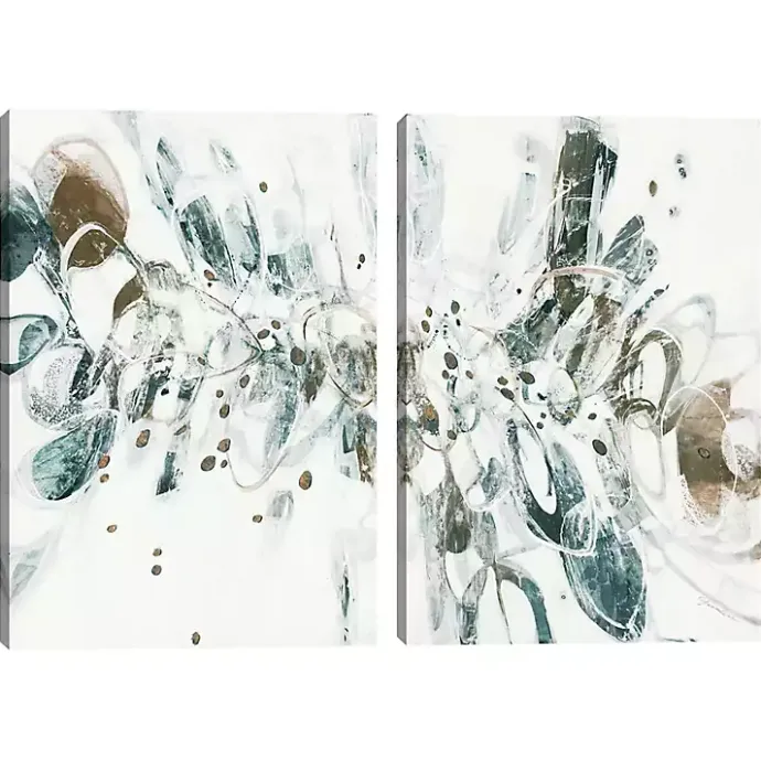 New Kirklands Home Shattered Glass Canvas Art Prints, Set of 2