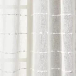 Hot Kirklands Home Sheer Textured Curtain Panel Set, 84 in White
