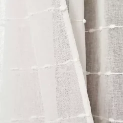 Hot Kirklands Home Sheer Textured Curtain Panel Set, 84 in White